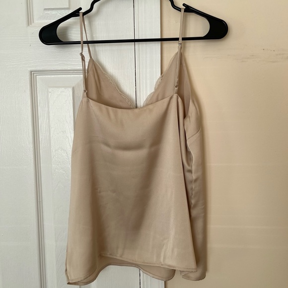 Express ivory cream silk lace camisole tank top spaghetti strap NWT US size M - Picture 3 of 4